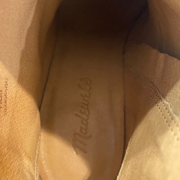 Madewell The Rosie Ankle Boot in English Saddle Suede Ankle Booties Size 7 - Picture 5 of 10